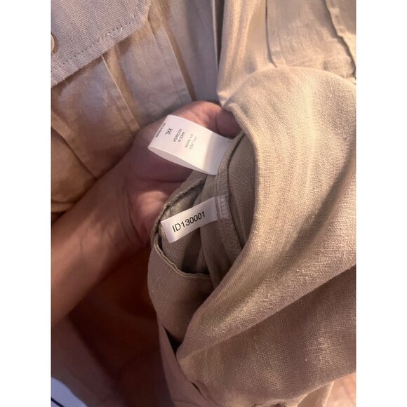 New York and Company  Nwt Sleeveless Collared Linene Jumpsuit With Waist Tie sz - Picture 10 of 11